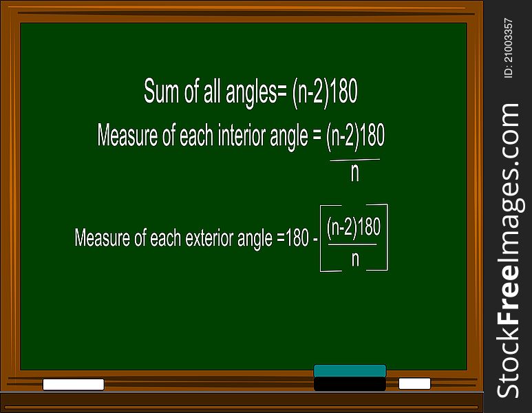 Math equation on blackboard for higher schooling with chalk and brush