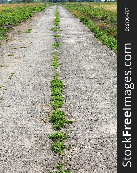 Image of old broken road. Image of old broken road