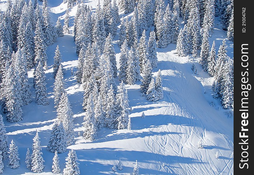 Winter in the swiss alps, Switzerland. Winter in the swiss alps, Switzerland