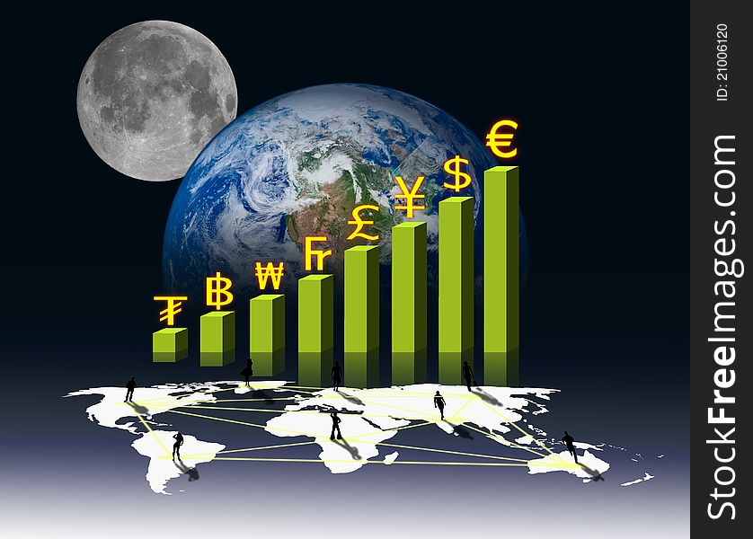 Currency on Business graph and a social network