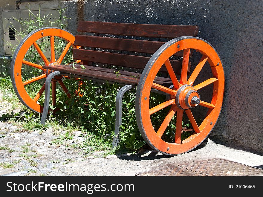 Bench With Wheels