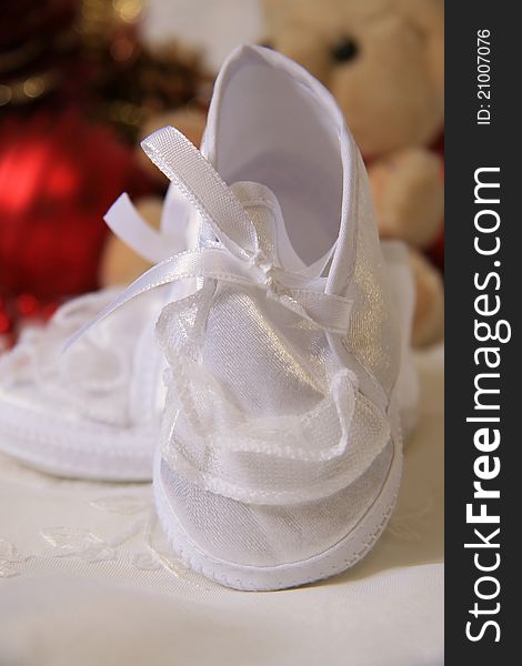 White Baby Shoes