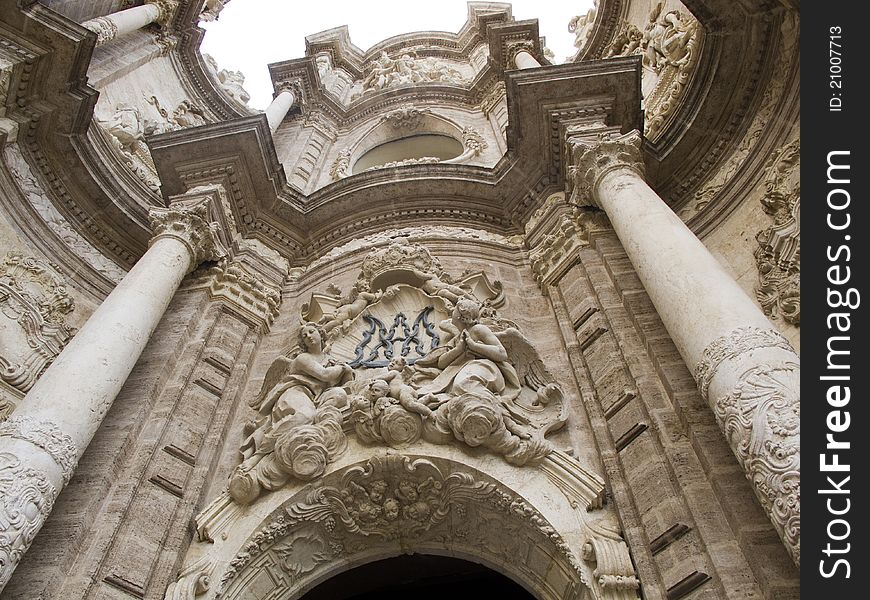 Fachada de la Catedral de valencia. Fachada de la Catedral de valencia