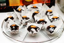 Mini Muffins With Chocolate Royalty Free Stock Image Mini Muffins With Chocolate Royalty Free Stock Image