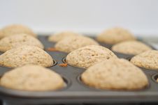 Freshly Baked Vanilla Muffins Stock Photos
