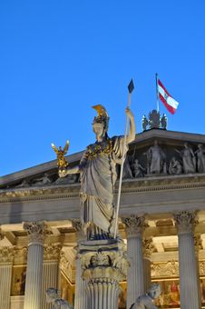 Statue Of Athena At Vienna, Austria Stock Images Statue Of Athena At Vienna, Austria Stock Images