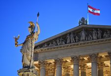 Statue Of Athena At Vienna, Austria Royalty Free Stock Photos Statue Of Athena At Vienna, Austria Royalty Free Stock Photos