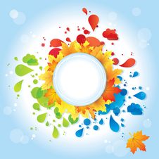 Autumn Background With Leaves / Eps Royalty Free Stock Photo Autumn Background With Leaves / Eps Royalty Free Stock Photo