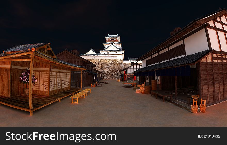 Image of the Japanese castle