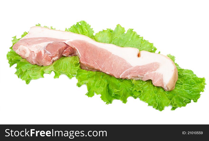 Raw Pork With Lettuce