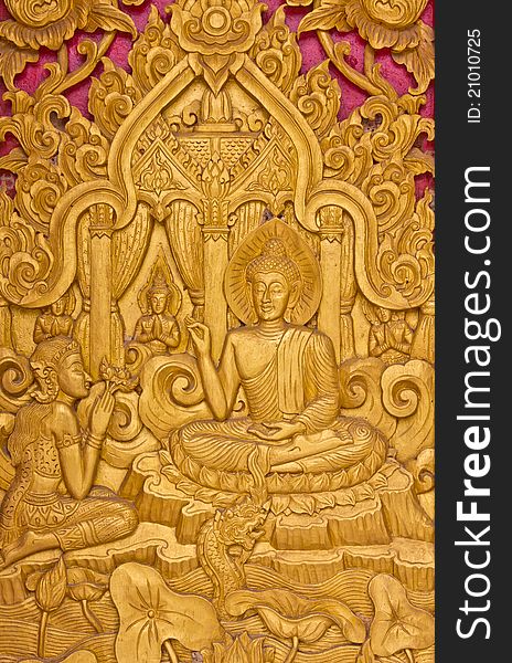Thai Art tell about Buddha. Thai Art tell about Buddha