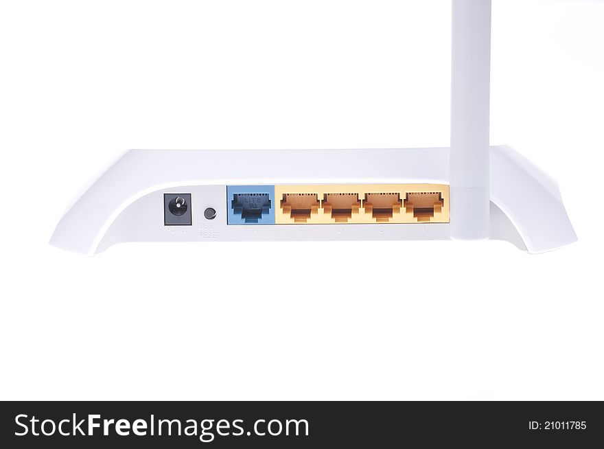 Internet wireless router isolated on white background. Internet wireless router isolated on white background