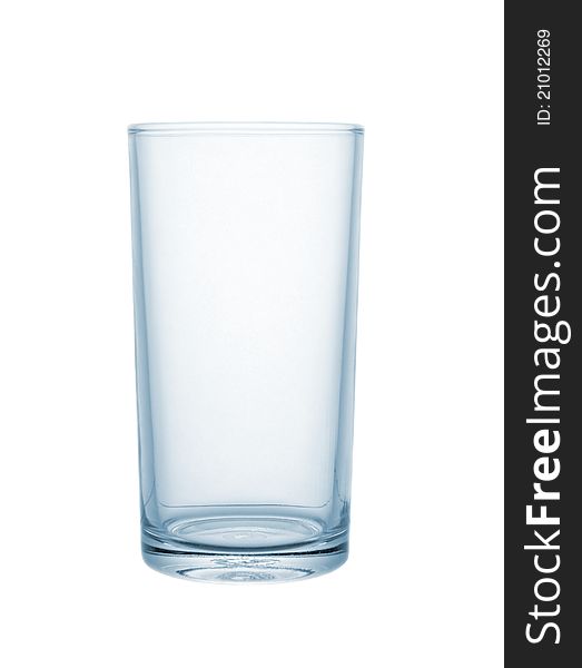 Empty glass isolated on white background