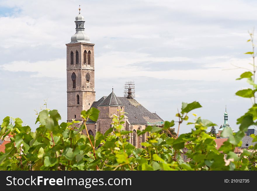 Church of St. James in Kutna Hora, city protected by UNESCO, Czech Republic.