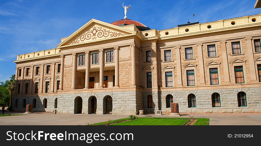 Arizona State Capital With Windows, Pillars