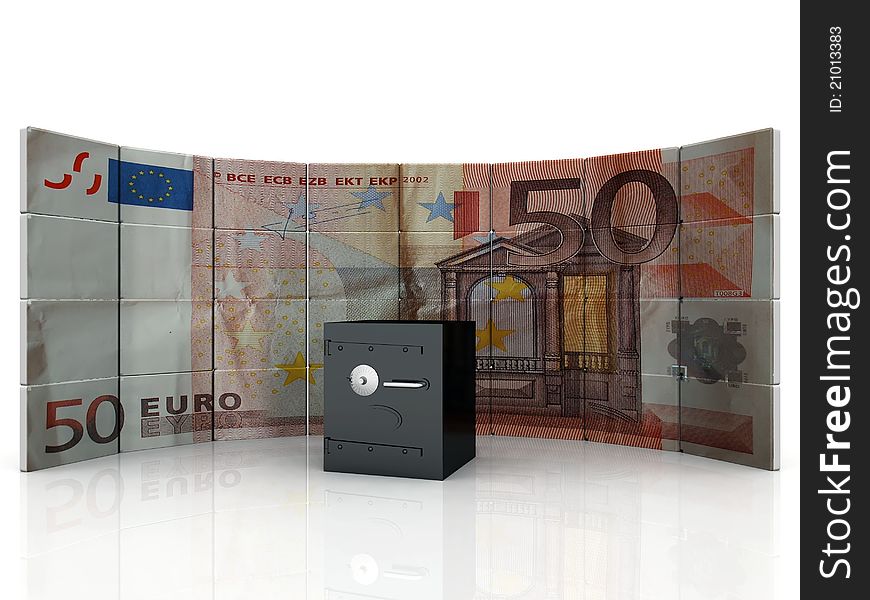 A concept euro money safe