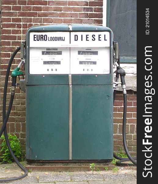 An very old dutch petrol station. An very old dutch petrol station
