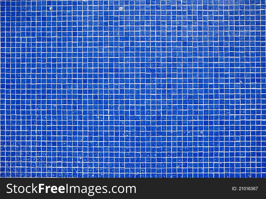 Small blue tile background wall