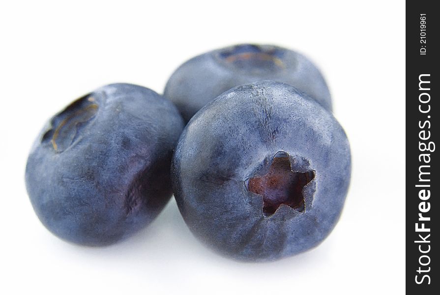 Group of fresh blueberries close up