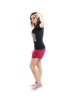 Beautiful Punk Girl Royalty Free Stock Photography Beautiful Punk Girl Royalty Free Stock Photography