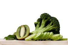 Broccoli Vegetable Set On White Background Royalty Free Stock Image Broccoli Vegetable Set On White Background Royalty Free Stock Image