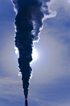 Smoke Stack Pollution Silhouette Royalty Free Stock Photos Smoke Stack Pollution Silhouette Royalty Free Stock Photos