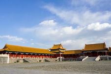 Ancient Building Of Forbidden City Stock Photography