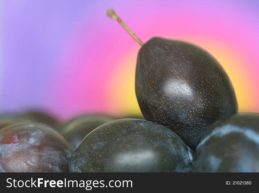 Close up of  fresh plum. Close up of  fresh plum
