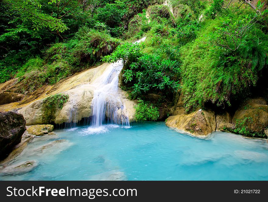 Deep forest Waterfall in Thailand. Deep forest Waterfall in Thailand