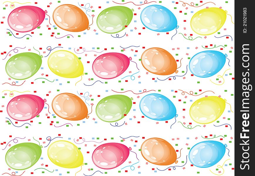 Isolated background with varicolored balloons. Isolated background with varicolored balloons