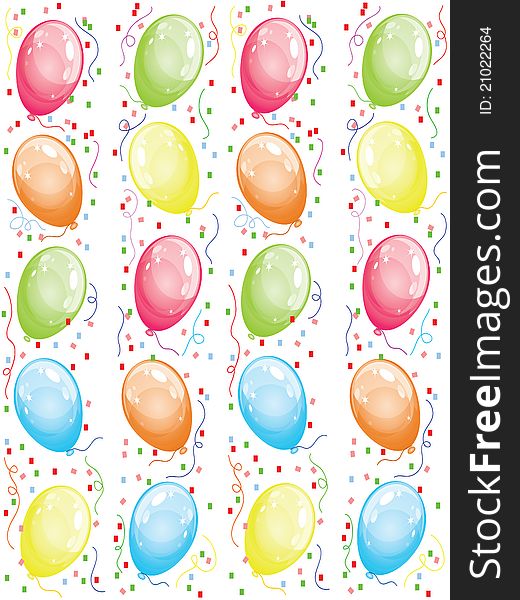 Isolated background with varicolored balloons. Isolated background with varicolored balloons