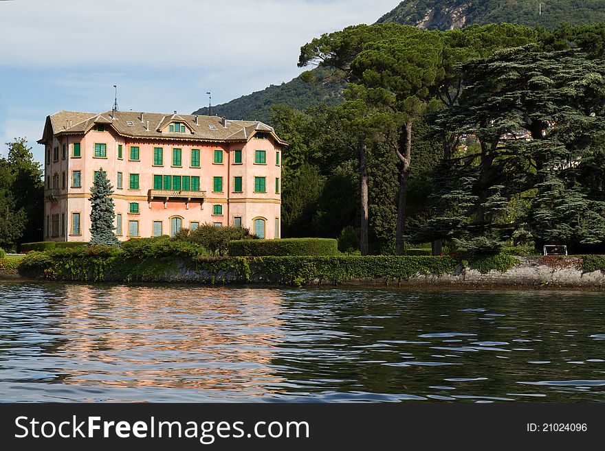 Old villa on the shores of Lake Como, Italy. Old villa on the shores of Lake Como, Italy