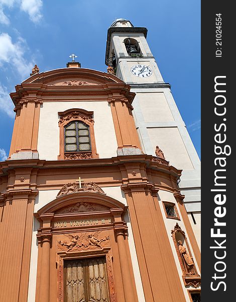 Historic church at Lake Como in Italy. Historic church at Lake Como in Italy