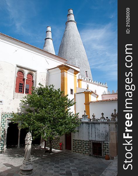 National Palace, in Sintra, Portugal, with a peculiar architecture is one of the most original monuments of the country