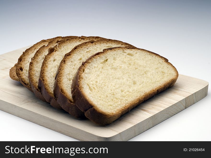 Sliced bread shoot in studio.
