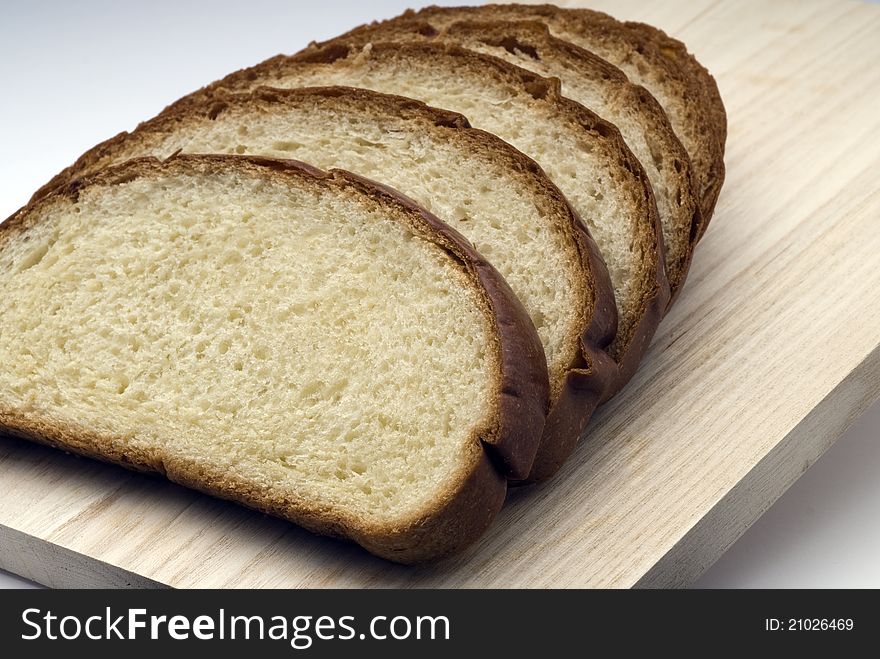 Sliced bread shoot in studio.