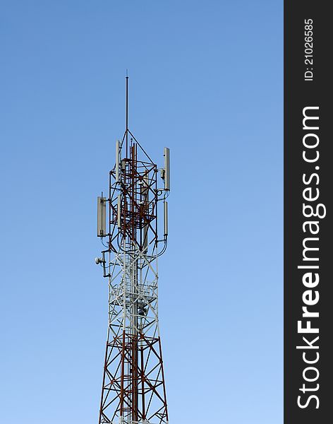 Antenna on blue sky