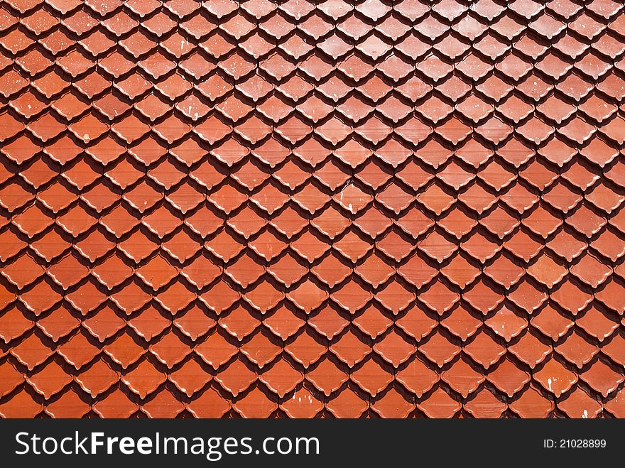 Roof Of Temple Made By Earthenware