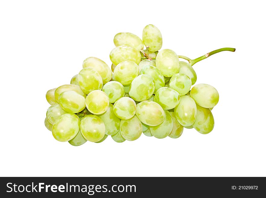 Fresh grape fruits isolated on white background
