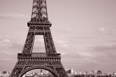 Eiffel Tower In Black And White Stock Photo Eiffel Tower In Black And White Stock Photo