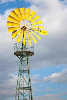 Windmill And Clouds Royalty Free Stock Photography Windmill And Clouds Royalty Free Stock Photography