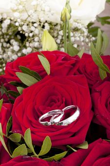 White Gold Wedding Rings Stock Photos White Gold Wedding Rings Stock Photos