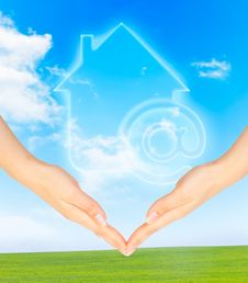 The Concept Of Home Internet Stock Photo The Concept Of Home Internet Stock Photo