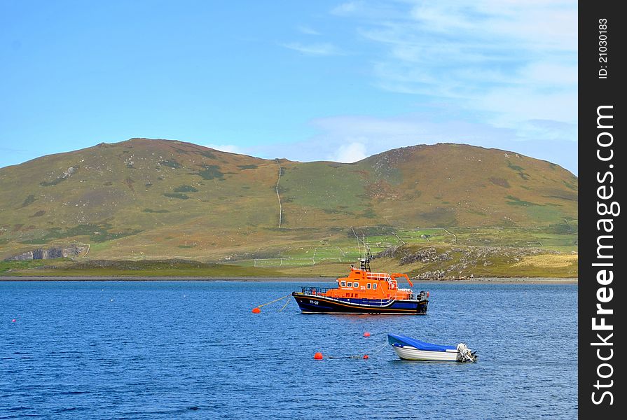 Lifeguard Boat In The Bay