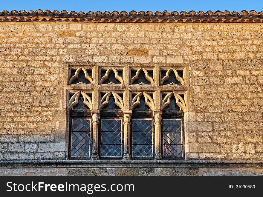 Old windows of gothic style