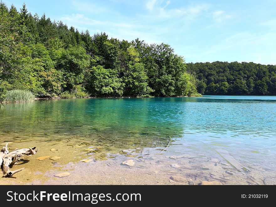 The Plitvice Lakes in the Plitvice Lakes municipality, in the mountainous region of Lika. The Plitvice Lakes in the Plitvice Lakes municipality, in the mountainous region of Lika.