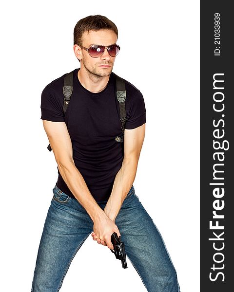 Man With A Gun In The Holster