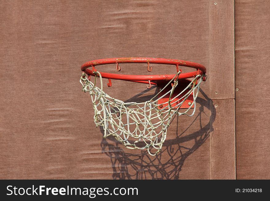 An plain retro basketball basket