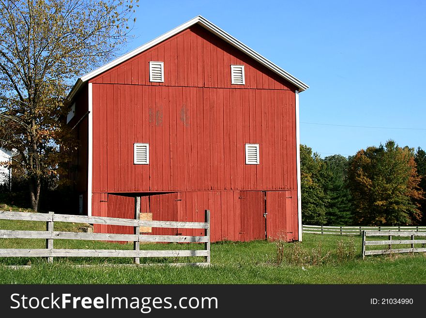 An old barn in northeast Ohio. An old barn in northeast Ohio