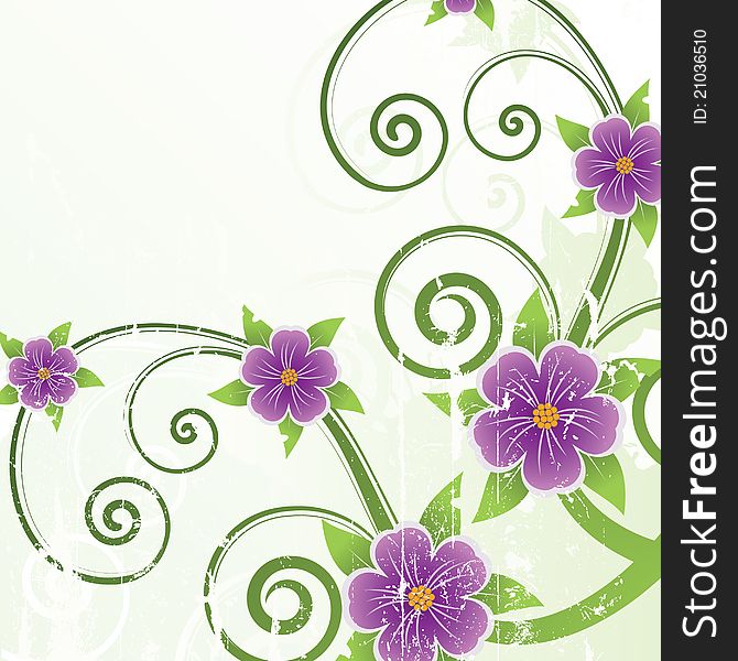 Floral design. Floral vector illustration. Floral design. Floral vector illustration